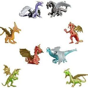 Dragon Toy Figures ~ (14 Dragon Figurines) 2 Inch Size